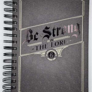 men’s faith bundle – be strong in the lord (grey journal)