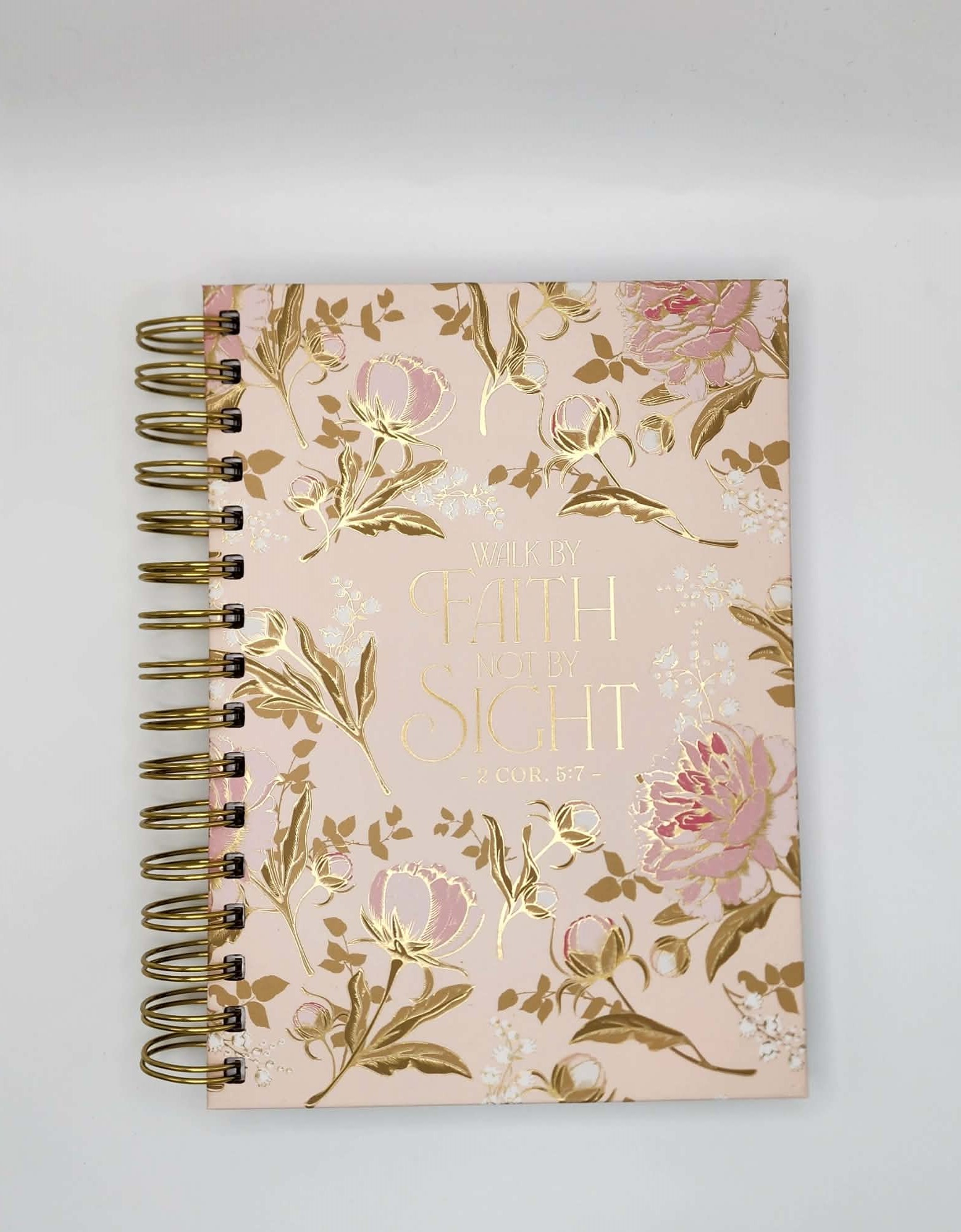 walk by faith not by sight faith journal bundle – blush with pink florals walk by faith not by sight faith journal bundle – blush with pink florals